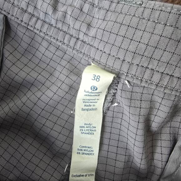 Lululemon Men's Kahuna Shorts - Grey Graph - Size 38 - Picture 6 of 6